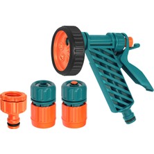 Bahyap 5 Fonksiyonlu Bahçe Sulama Hortum Ucu Tabanca 4'lü Set 1/2" (Otomatik)