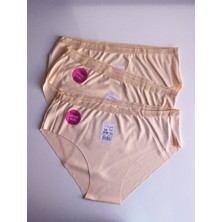 Dondeza Beli Lastikli Kadın Dikişsiz Külot Iz Yapmayan Yumuşak Mikro Kumaş Bikini Külot 3'lü Paket Xl
