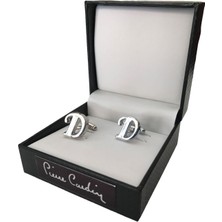 Pierre Cardin Kol Düğmesi Gümüş Görünümlü D Harfi