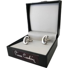 Pierre Cardin Gümüş Rengi Kol Düğmesi C Harfi