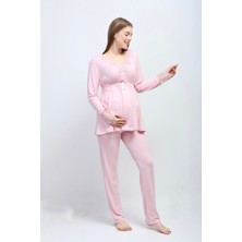 Effortt Pembe Hamile Lohusa Pijama Takımı