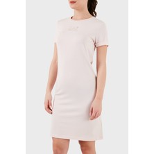 Ea7 Logolu Bisiklet Yaka Regular Fit Elbise Kadın Elbise 3DTA52 Tjdqz 1422