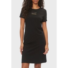 Ea7 Logolu Bisiklet Yaka Regular Fit Elbise Kadın Elbise 3DTA52 Tjdqz 1200