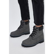 Tonny Black Unisex Füme Termo Taban Bot Kısa Topuklu Platform Özellikli Rahat Ayakkabı