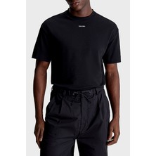 Calvin Klein Pamuklu Regular Fit Bisiklet Yaka T Shirt K10K112487BEH Erkek T Shirt K10K112487 Beh