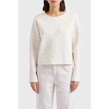 Emporio Armani Pamuklu Relaxed Fit Bisiklet Yaka Sweat Bayan Sweat 3D2M6H 1jhsz F126