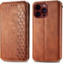 Manyi Mall Apple iphone 15 Için Kılıf Promax Cüzdan Fonksiyonu Deri Kılıf Moda Flip (Yurt Dışından)