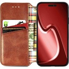 Manyi Mall Apple iphone 15 Için Kılıf Promax Cüzdan Fonksiyonu Deri Kılıf Moda Flip (Yurt Dışından)