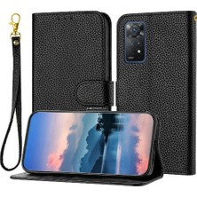 Manyi Mall Telefon Kılıfı Için Xiaomi Redmi Not 11 Pro 4g/5g Litchi Desen Flip Folio Pu (Yurt Dışından)