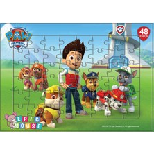 Epic Mouse Paw Patrol Eğitici Puzzle Seti- Yeni Başlayacaklara - 2 x 48 Parça Frame Puzzle/yapboz