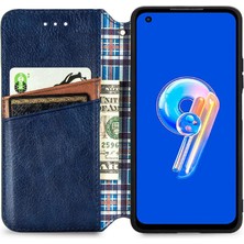 Manyi Mall Asus Zenfone 9 Için Kılıf Cüzdan Fonksiyonu Moda Tasarım Deri Kılıf Flip (Yurt Dışından)