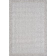 Konfor Sisalux 3093 Krem Jüt Tabanlı Modern Dokuma Kilim Sisal Hasır Halı80x150