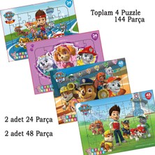 Epic Mouse Paw Patrol Eğitici 4lu Puzzle Seti- Yeni Başlayacaklara - 144 Parça Frame Puzzle/yapboz