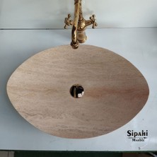 Traverten Kayık Lavabo