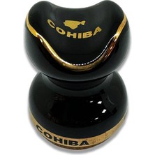 Cohiba Seramik Siyah Puro Standı Sehpası