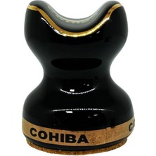 Cohiba Seramik Siyah Puro Standı Sehpası