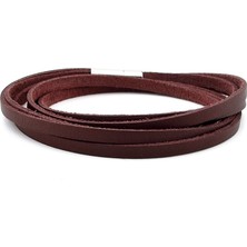 Solfera Kahverengi Deri Çift Sıra Sarma Erkek Bileklik M049B