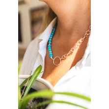 İz Jewel Turkuaz Havlit Kolye