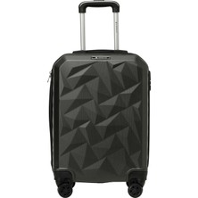 Lumberjack Hexagon -K Abs 4fx Antrasit Unisex Küçük Boy Valiz