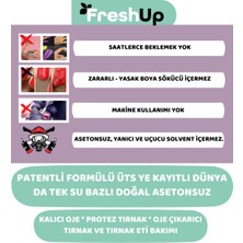 Fresh Up Asetonsuz, Doğal, Kalıcı Oje, Protez Tırnak Çıkarıcı Jel, Natural