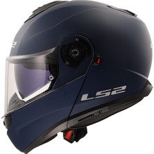 Ls2 Strobe 2 Çene Açılır Kask Mat Navy Mavi