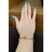 Chantaky 036 1000 Nazar Boncuklu Kırmızı Tek Ebat Bileklik