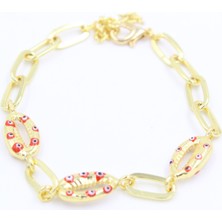 Chantaky 036 2001 Kırmızı Nazar Boncuklu Kırmızı Tek Ebat Bileklik