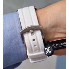 Daniel Klein Exclusive Beyaz Silikon Kayışlı Tüm Fonksiyonları Aktif Takvimli Erkek Kol Saati