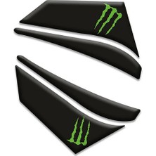 Wolf  Wolf Tank Pad Siyah-Yeşil Yamaha Mt-25 2020-2023