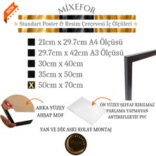 mixefor 50CM X70CM Ölçü Boş Çerçeve -Poster Fotoğraf Resim Çerçevesi Ön Yüzey Antireflektif