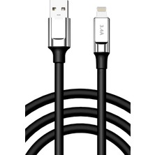 Apple Iphone 11 Pro Max Şarj Kablosu 3.4A Lightning - SC64L-SIYAH