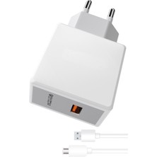 Zipax Galaxy A02 Şarj Aleti Micro USB 3.0A Hızlı Şarj - SNX-S225M