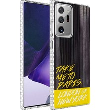 Samsung Galaxy Note 20 Ultra Kılıf Airbag Kenarlı Renkli Desenli Silikon Elegans Kapak