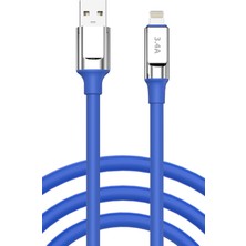 Apple Iphone 12 Pro Max Şarj Kablosu 3.4A Lightning - SC64L-MAVI