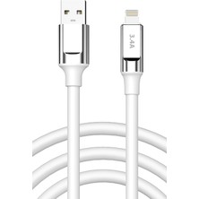 Zipax Apple Şarj Kablosu 3.4A Lightning - SC64L-BEYAZ