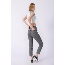Bpf Claudia Mom Kalıp Düz Denim Pantolon