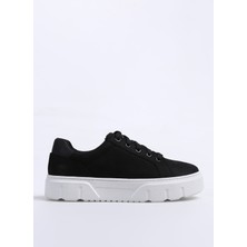 Timberland Siyah Kadın Deri Sneaker TB0A63FVW051_LOW Lace Up