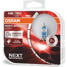 Osram H8 %150 Fazla Işık Night Breaker Laser (Takım - 2ADET)
