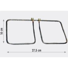 Tost Makinesi Rezistans 23 cm x 13 cm 900 Watt 110 V