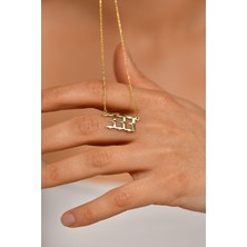 Erdobia Gold 333 Melek Sayısı Gümüş Destek Kolyesi