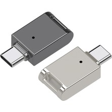 Blueleskyy 64G USB Flash Sürücü Memory Stick Type-C Usb3.1(Koyu Gri) (Yurt Dışından)