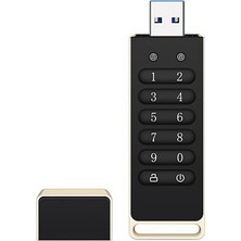 Blueleskyy 32GB Şifreli USB Flash Sürücü Donanım Şifresi Memory Stick Siyah (Yurt Dışından)