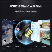 Blueleskyy Mini Kısa Araba U Disk Pendrive USB Flash Sürücü Memory Stick 64GB (Yurt Dışından)