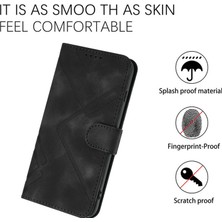 BDT Market Samsung Galaxy A55 Için Kılıf Kart Yuvası Standlı Flip Cüzdan Pu Deri Manyetik Kapak (Yurt Dışından)