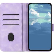 BDT Market Samsung Galaxy A55 Için Kılıf Kart Yuvası Standlı Flip Cüzdan Pu Deri Manyetik Kapak (Yurt Dışından)