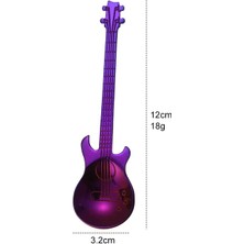 Yaci Shop Mor Tarzı Paslanmaz Çelik Karikatür Gitar Kaşığı Yaratıcı Süt Kahve Kaşığı Dondurma Şeker Çay Kaşığı Aksesuarları 7 Renk Seçenekleri (Yurt Dışından)