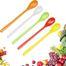 Yaci Shop E Stili Andy Renk Plastik Uzun Saplı Tatlı Kaşığı Akşam Yemeği Çay Kaşığı Sofra Takımı Karıştırma Kahve Mutfak Kaşık Çorba B1S0 (Yurt Dışından)