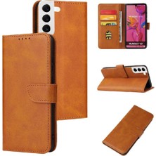 BDT Boutique Kart Tutucu Kartı ile Samsung Galaxy S24 Deri Folio Flip Case Için Kılıf (Yurt Dışından)