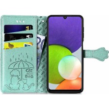 BDT Boutique Samsung Galaxy A22 4g Darbeye Karikatür Hayvanlar Için Kılıf Kapak Çevirin (Yurt Dışından)