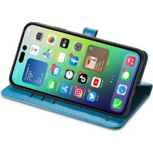 BDT Boutique Iphone 14 Için Kılıf Pro Darbeye Kapak Kapak Kısa Kayış Karikatür Hayvanlar (Yurt Dışından)